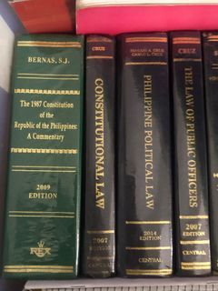 Political/Consti/Constitutional Law Books (Bernas, Cruz)