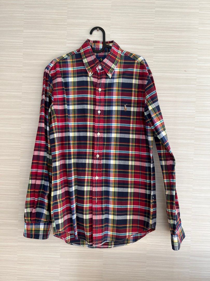 Ralph lauren red button down clearance shirt