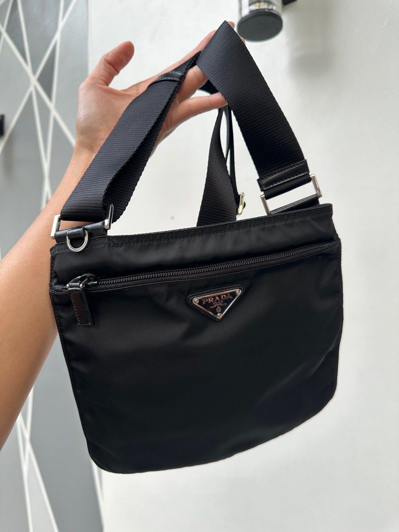 Prada small hot sale nylon crossbody