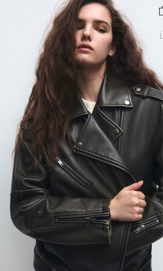 Pull and bear biker jacket store