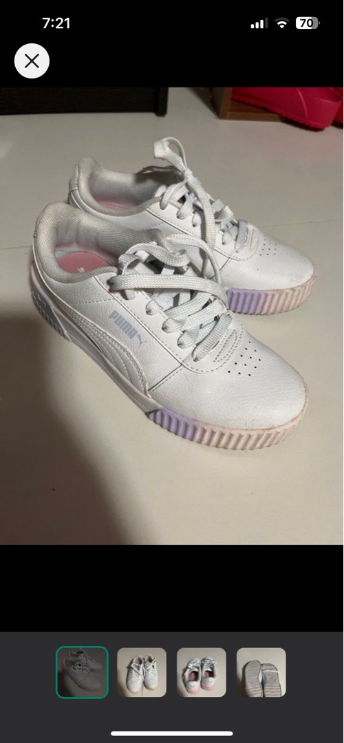 Puma cali clearance rainbow shoes