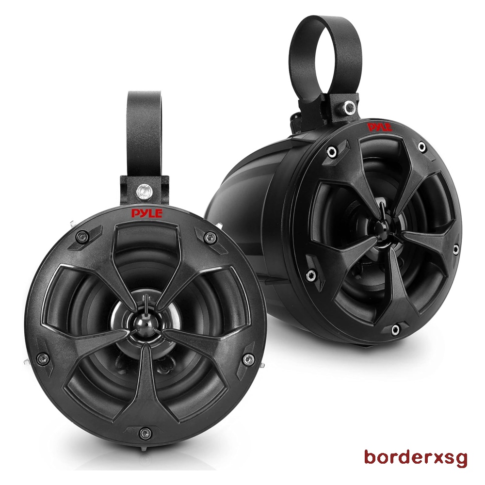 Pyle PLUTV41BK 2 Way Dual Waterproof Off Road Speakers 4 Inch 800