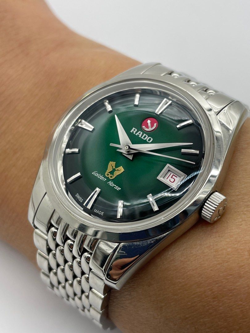 Rado watch discount green dial