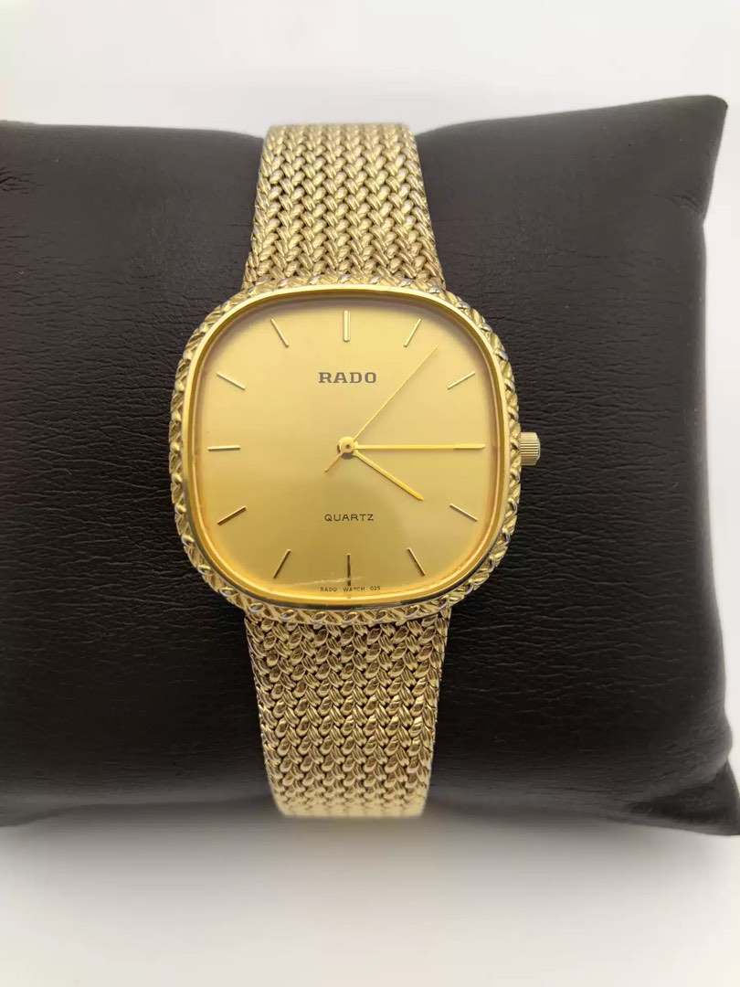 Rado square deals gold watches