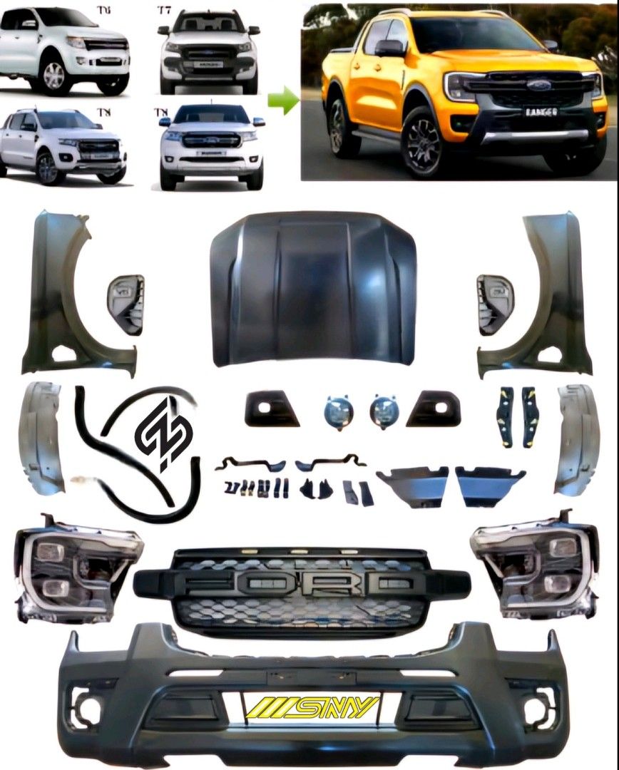 Ranger Raptor Facelift 2023 from t6 t7 WildTrak, Car Parts ...