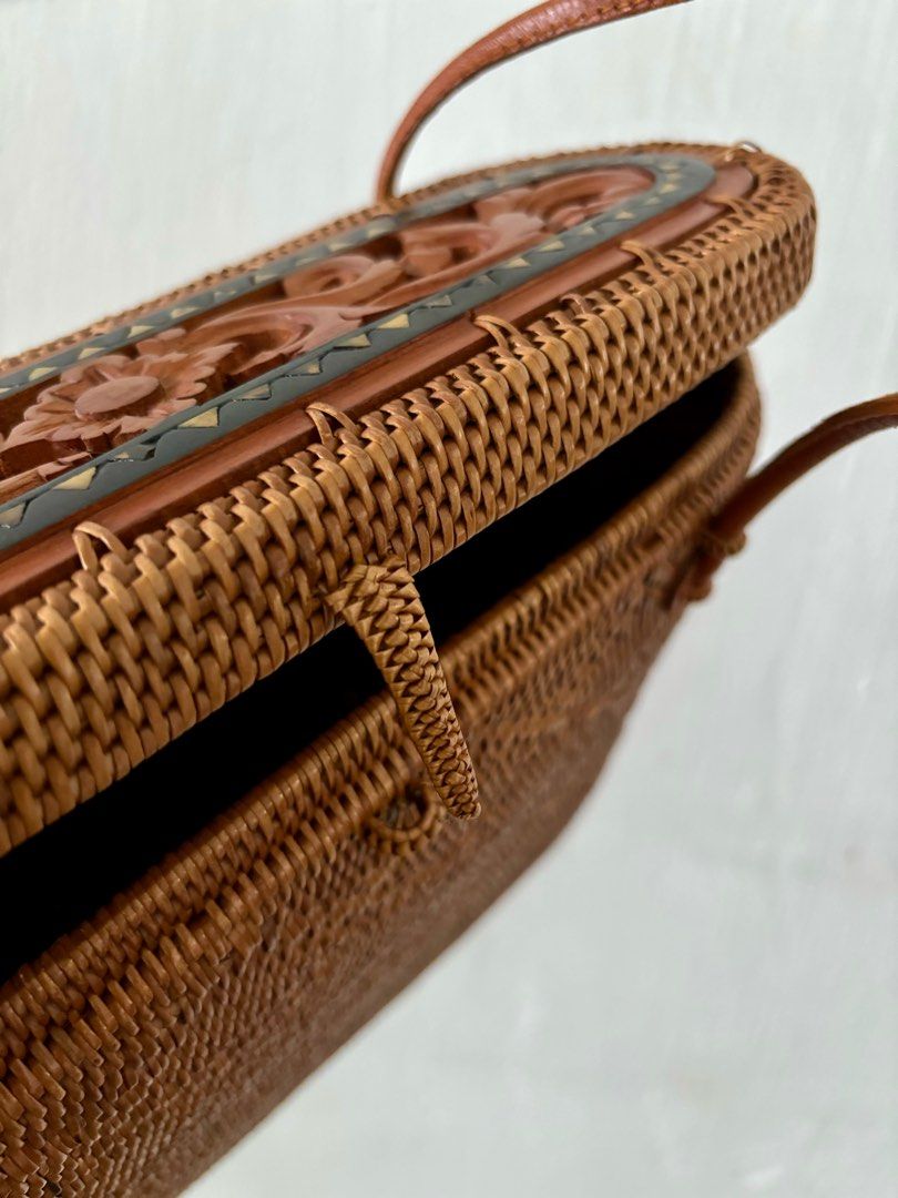 Rattan Bag Women s Fashion Bags Wallets Tote Bags on Carousell