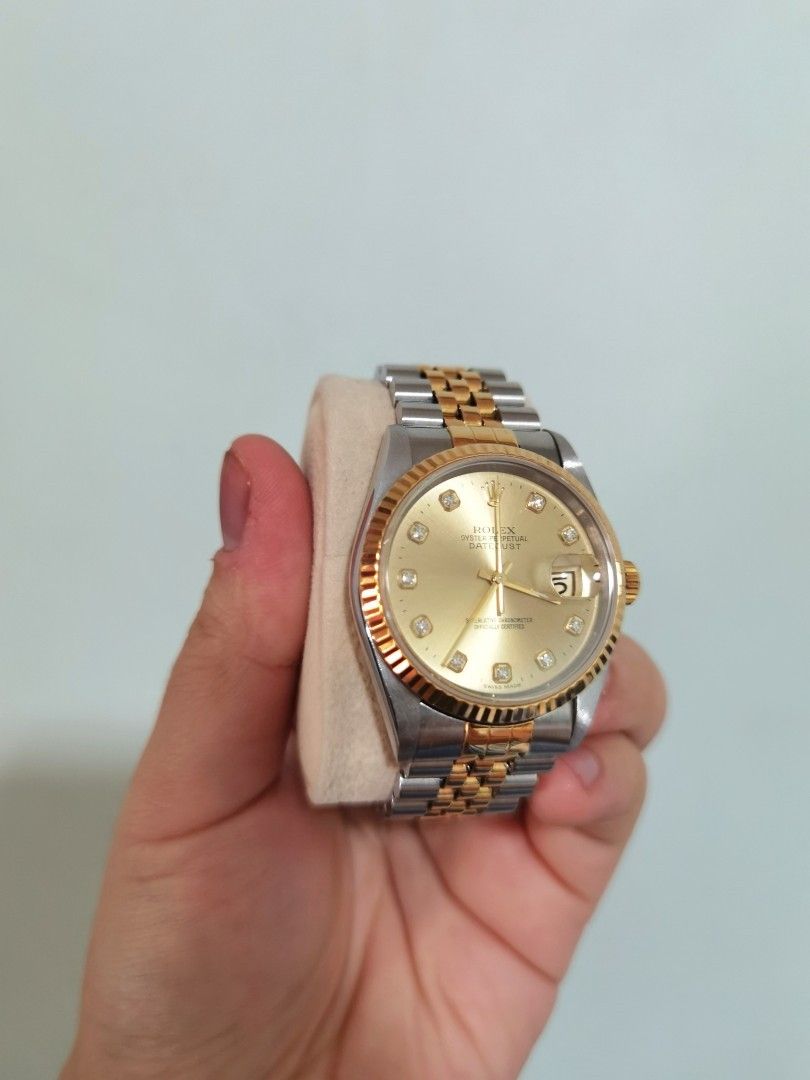Gold rolex datejust 36 outlet