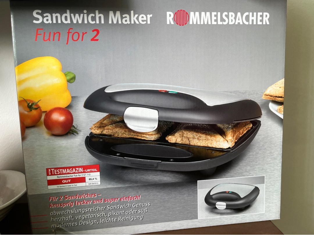 Rommelsbacher Sandwich Maker, TV & Home Appliances, Kitchen Appliances ...
