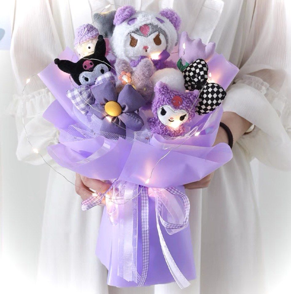 Sanrio Bouquet Kuromi, Melody, Cinnamoroll, Pompompurin, Hobbies & Toys