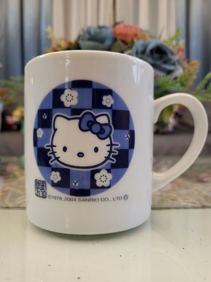 Sanrio Hello Kitty Blue Checkered Mug (Category: Coffee & Tea Tableware) located in San Fernando. Submitted by jpmarketplace2023 (Listing ID 1282358755, Image 1). Description: -Sanrio Hello Kitty blue checkered mug for only PHP180 -Authentic from Japan.