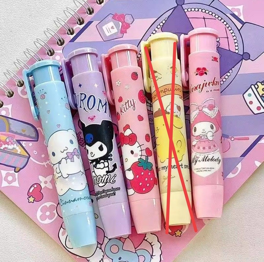 Cute erasers and pens 🖊️ , Hobbies & Toys, Stationery & Craft, Other  Stationery & Craft on Carousell