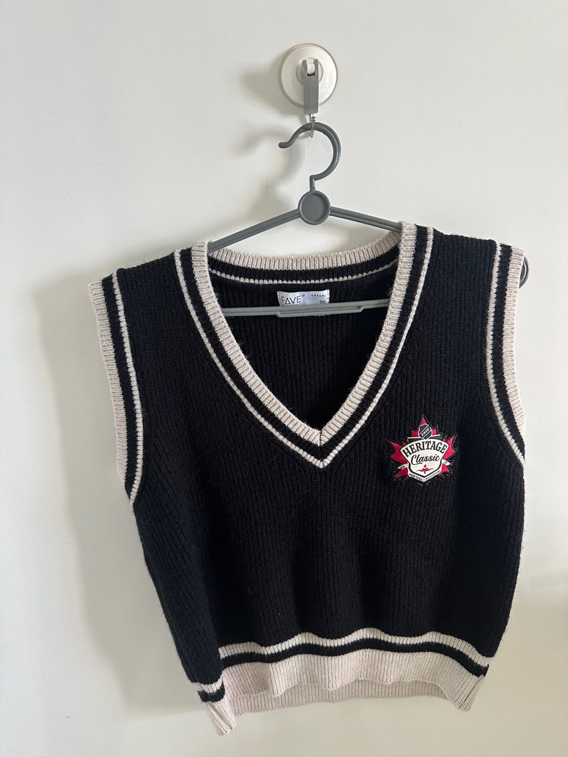 Girls black vest top