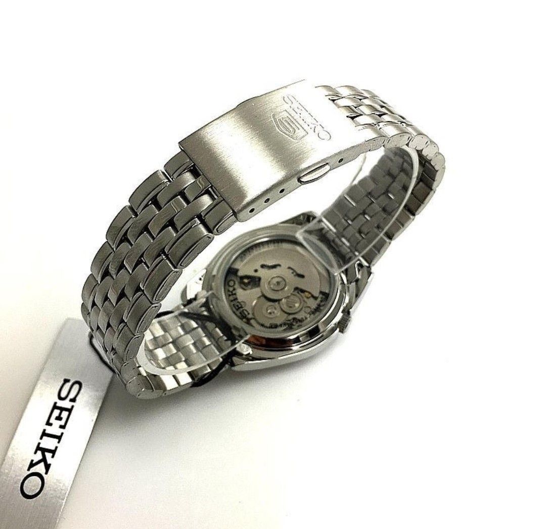 Seiko 5 SNK355 Men s Unisex Automatic Silver Dial Stainless