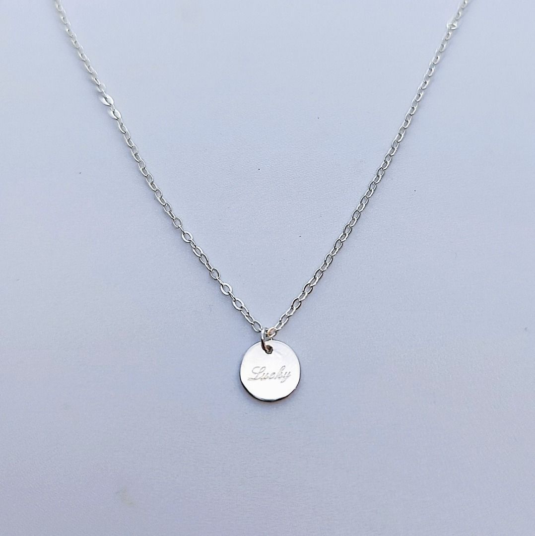Chain with round pendant sales