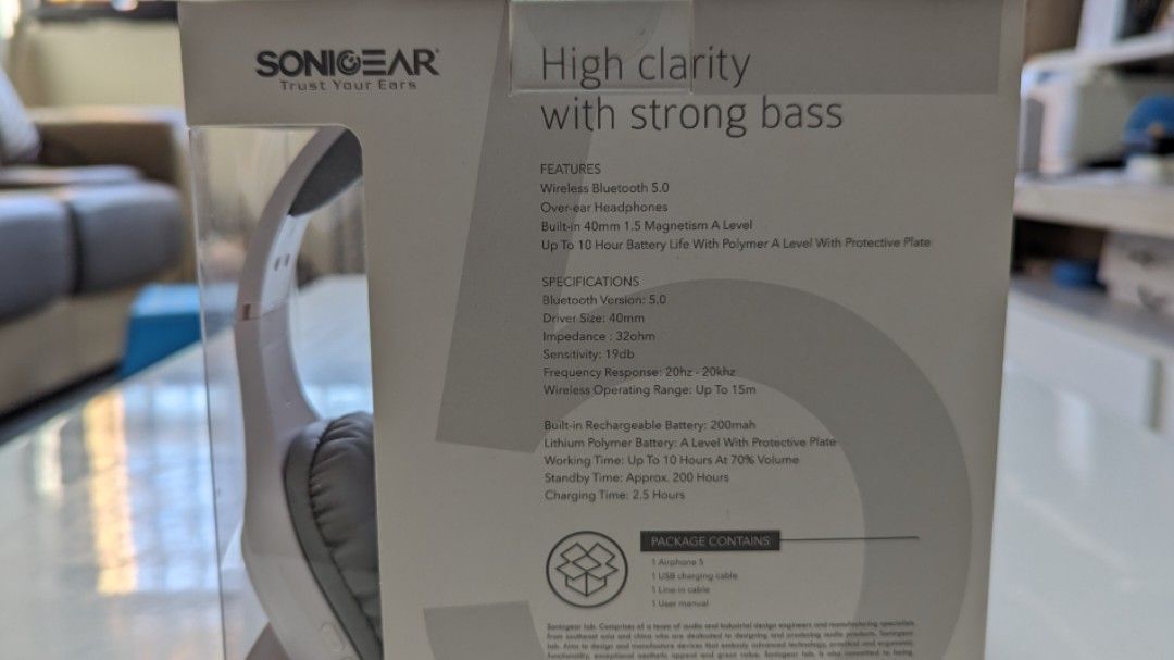 Sonic gear airphone 5 specification best sale