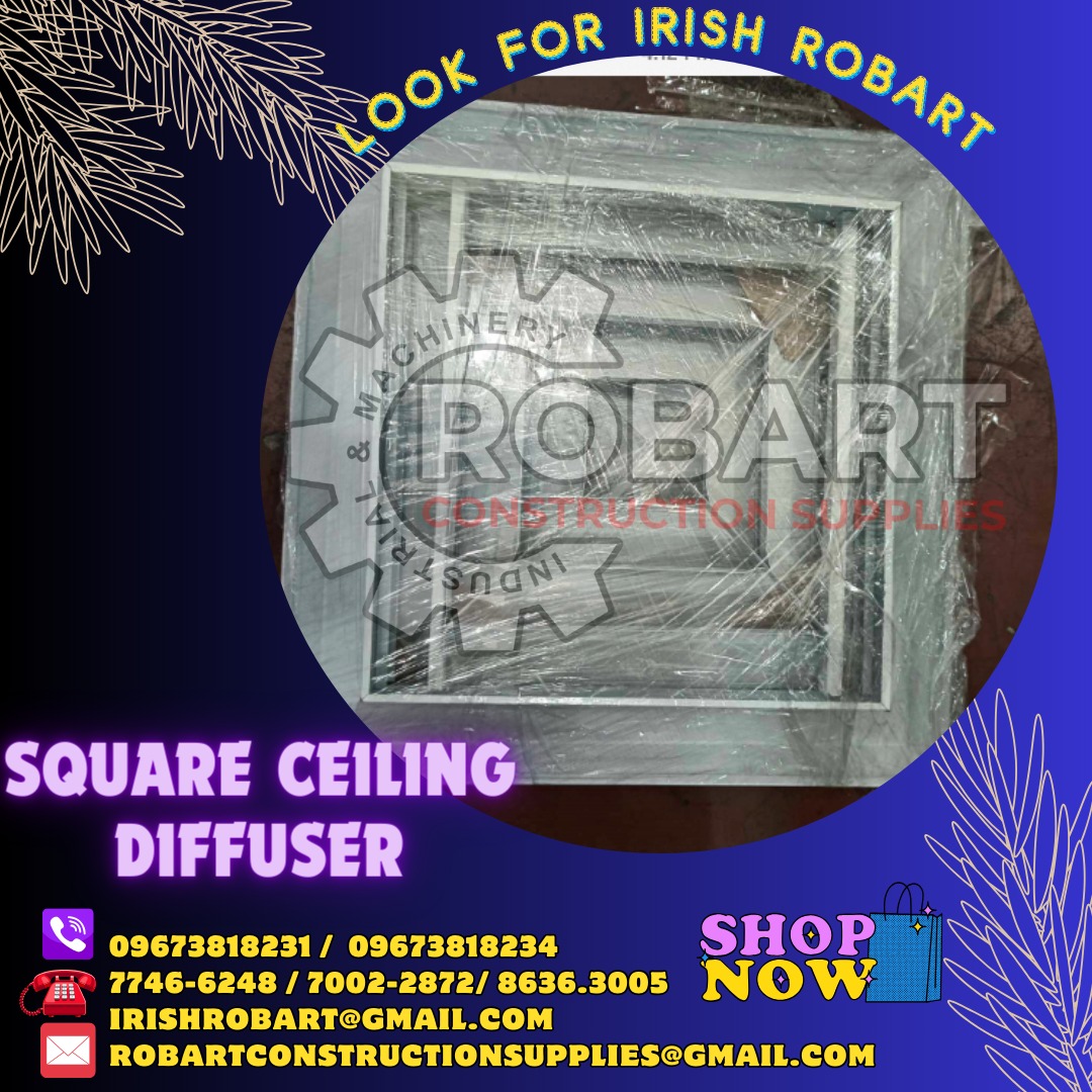 Square Ceiling Diffuser, Commercial & Industrial, Construction Tools ...