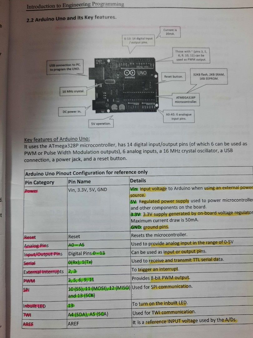 Structured programming and Lab guide for introduction to engineering programming (Category: Textbooks) located in Singapore. Submitted by caraesell (Listing ID 1282359560, Image 3). Description: 💻from SP DCPE, can also be used for other courses taking introduction to engineering programming (IEP) but *LAB GUIDE ONLY FOR DCPE* 💻lab guide teaches you how to use Arduino 💻additional notes inside 💻 A for IEP 💻inside the yellow book there are some
