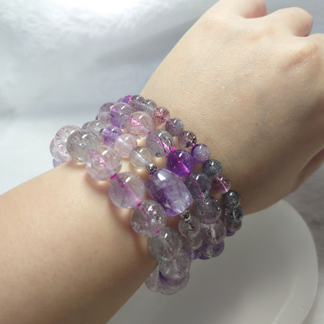 Super 7 Melody Stone 6 mm Crystal Bracelet Women s Fashion Jewelry Organisers Bracelets on Carousell