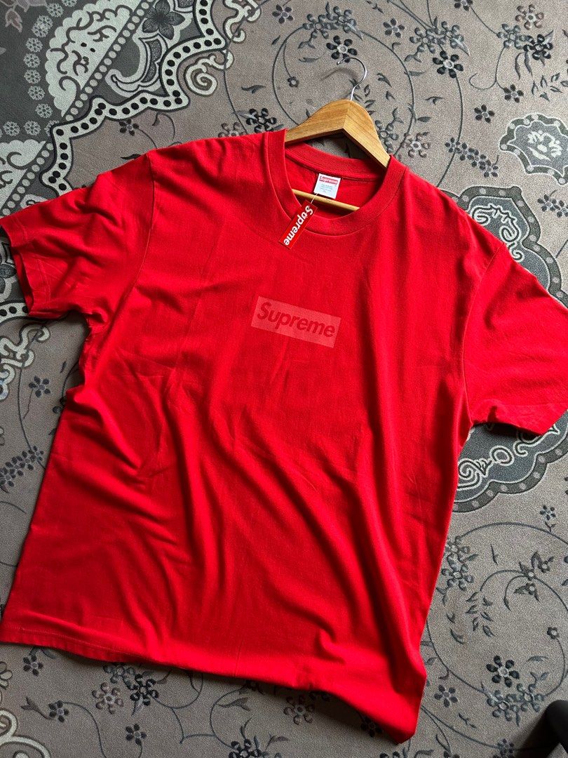 Supreme red tonal box logo hotsell