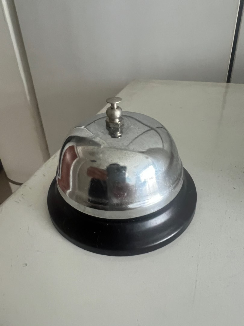 Stainless steel deals table bell