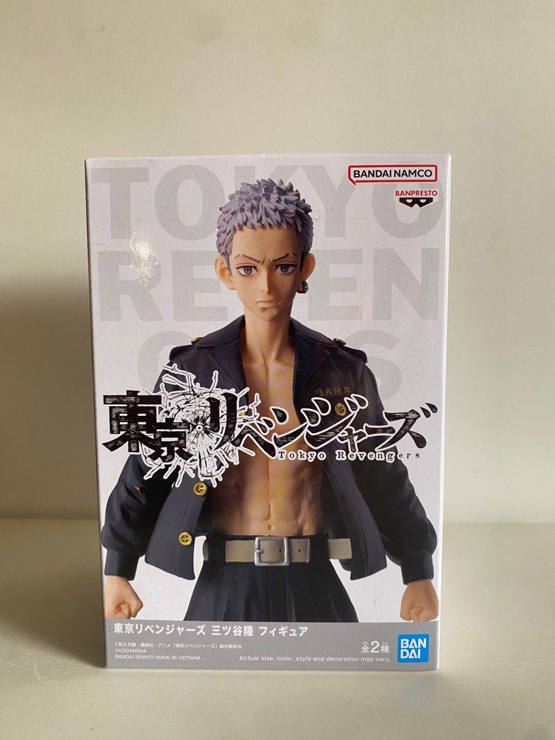 Tokyo Revengers Mitsuya Takashi Figure Bandai Namco (Category: Toy Figures) located in Singapore. Submitted by skjvou (Listing ID 1282227345, Image 1). Description: Brand New In Box Will add the badge as shown in the last picture Pm me to negotiate meet up location, mailing is possible but will be more expensive .