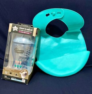 Tommee Tippee bottle and Bib
