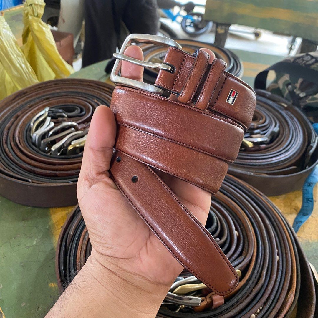 Tommy hilfiger genuine leather belt on sale