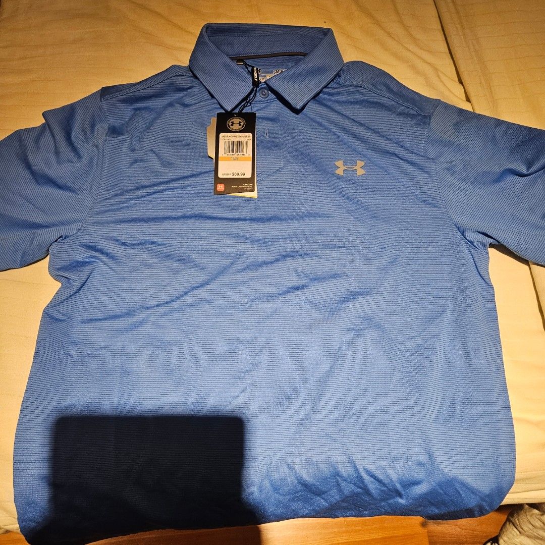 New under armour golf shirts shop