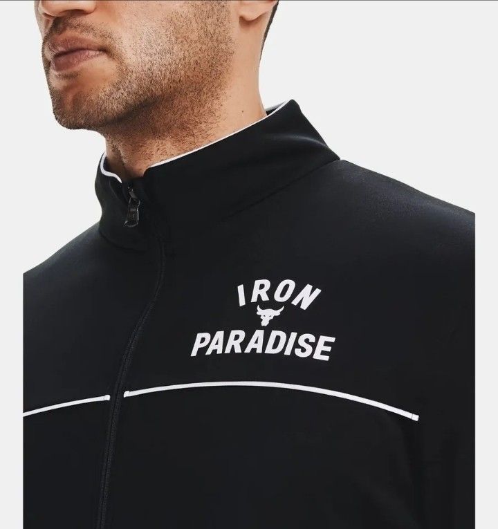 UNDER ARMOUR Men s Project Rock Iron Paradise Knit Track Jacket