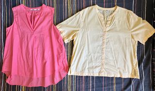 Uniqlo Peach Blouse, Women's Fashion, Tops, Blouses on Carousell