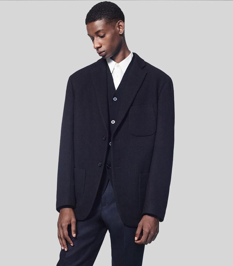 Uniqlo Jil Sander J Wool Blend Oversized Jacket Blazer Sportcoat