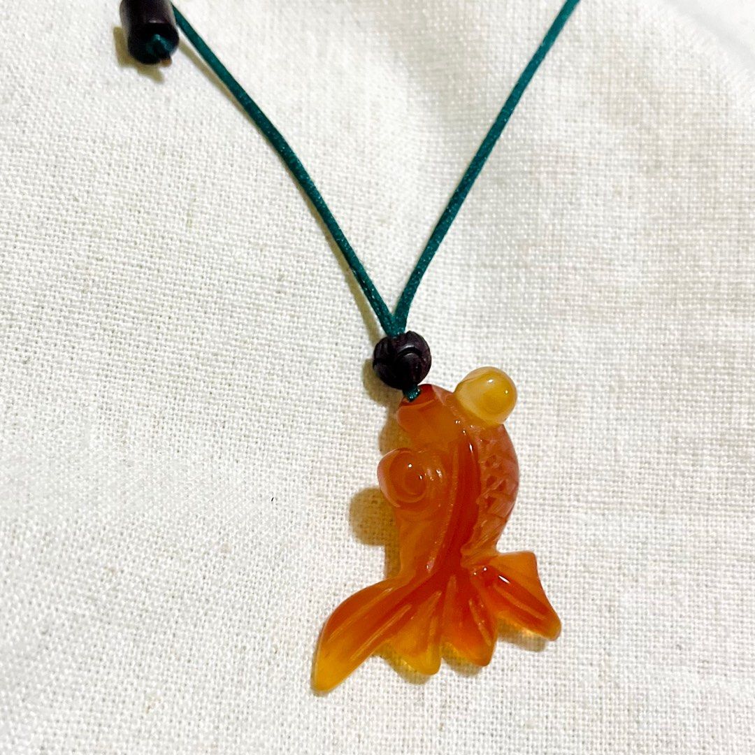 Goldfish necklace clearance