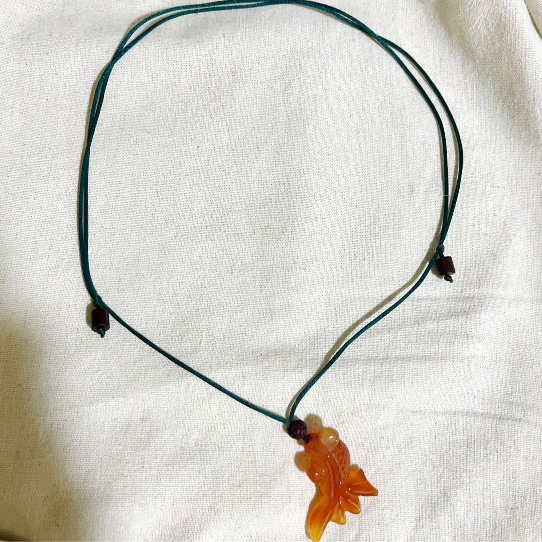 Goldfish necklace clearance