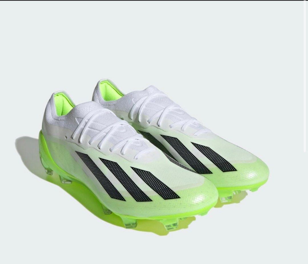 US 4 5 7 8.5 9 12 12.5 13 Adidas X Crazyfast.1 Crazy Fast Firm Ground FG Soccer Football Boots Cleats Cloud White Core Black Lucid Lemon Yellow