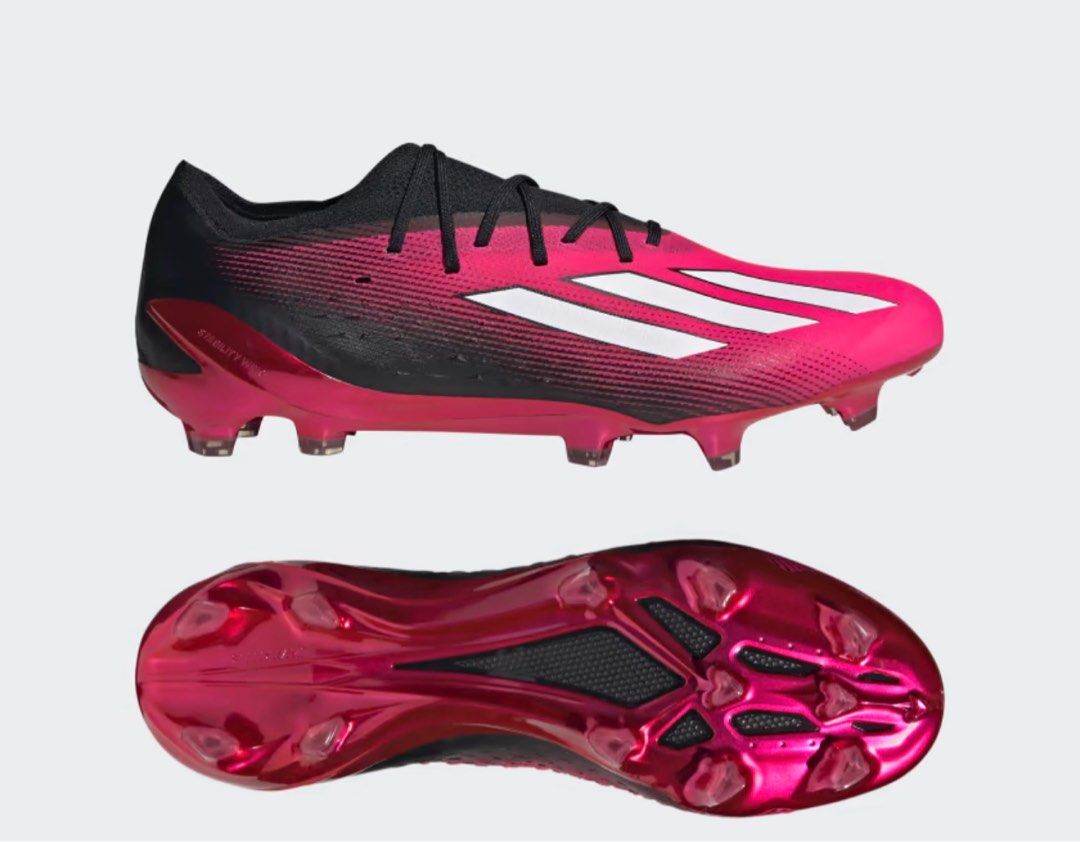 US 9.5 12.5 Adidas Pink X Speedportal.1 Firm Ground Speed Portal