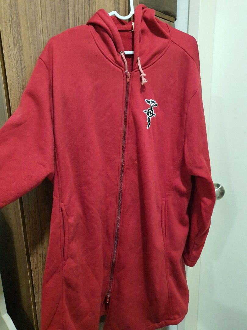 USED Fullmetal Alchemist Edward Elric Hoodie Jacket Coat Women s Fashion Coats Jackets and Outerwear on Carousell