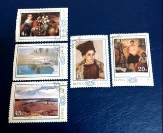 USSR 1983 - Byelorussian Paintings 5v. (used) COMPLETE SERIES