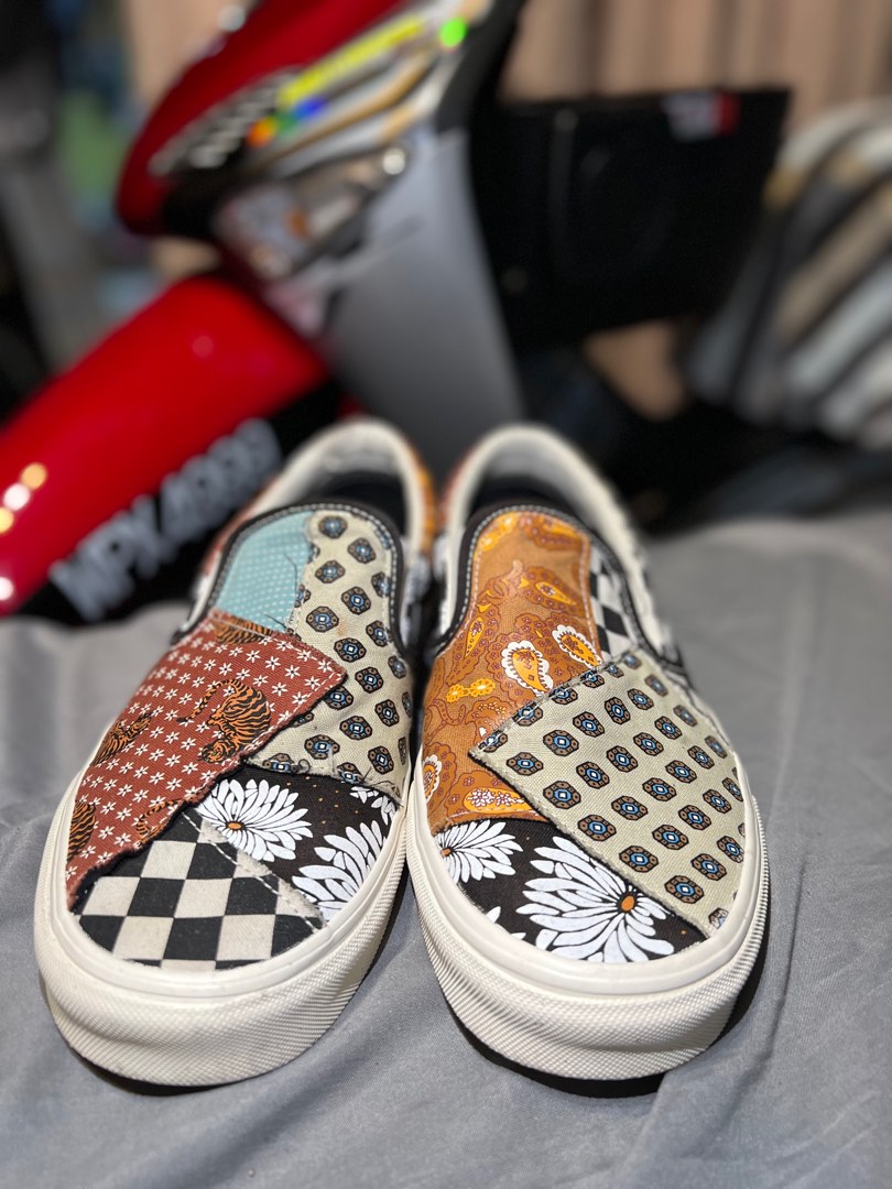Vans patchwork shoes sales