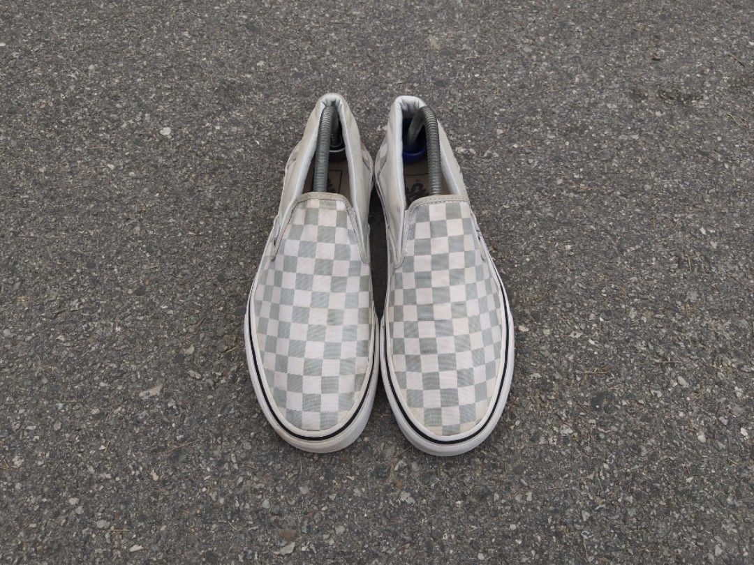 Gray dawn true white 2025 checkerboard vans