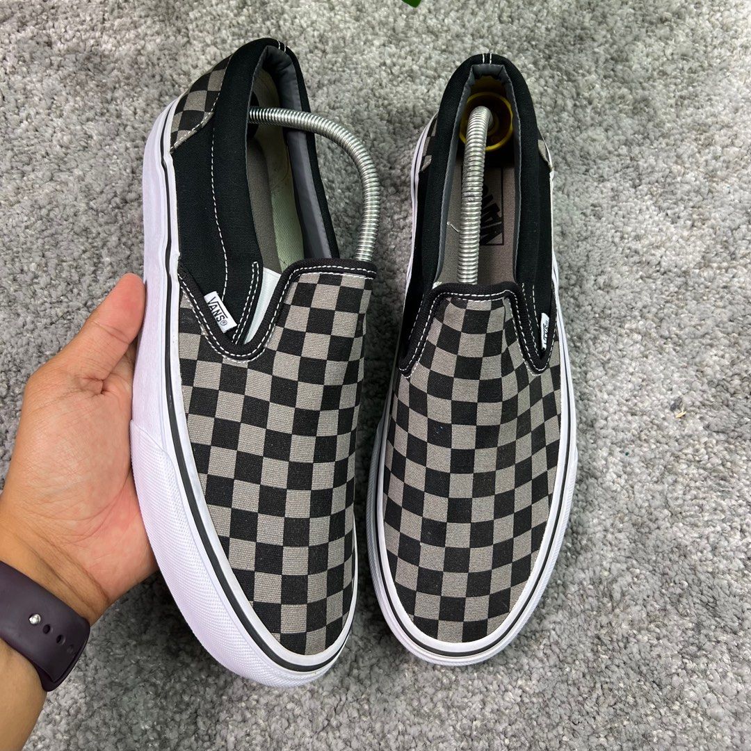 Vans checkerboard black and pewter top