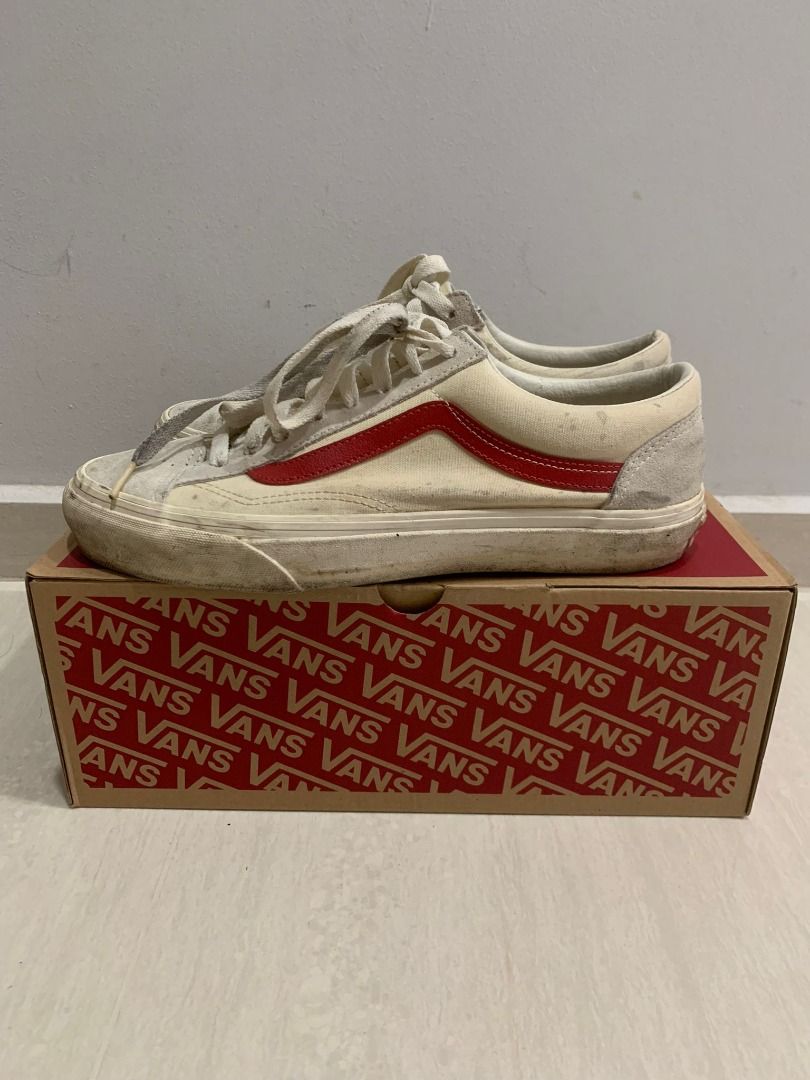 Marshmallow vans red on sale