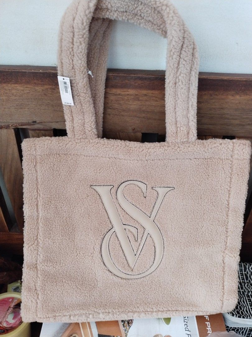 Victoria s Secret furry tote bag Luxury Bags Wallets on Carousell