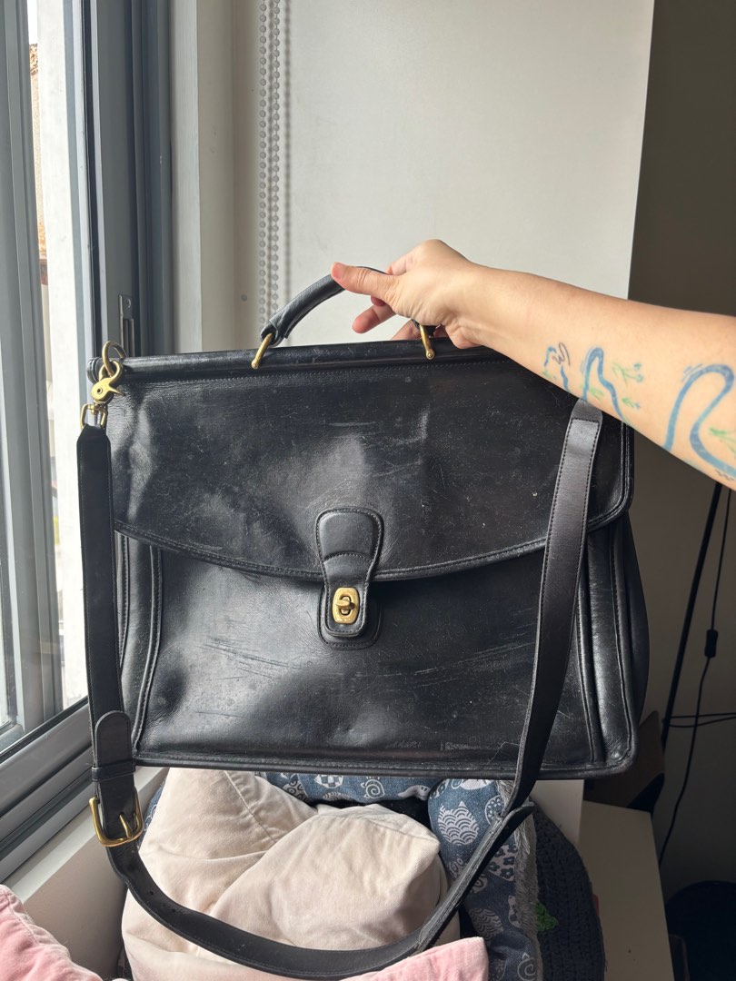 Vintage coach 2025 laptop bag