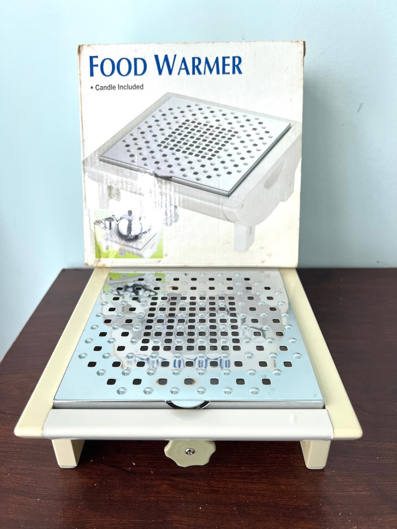 Vintage Tea light Food Warmer (square), Furniture & Home Living