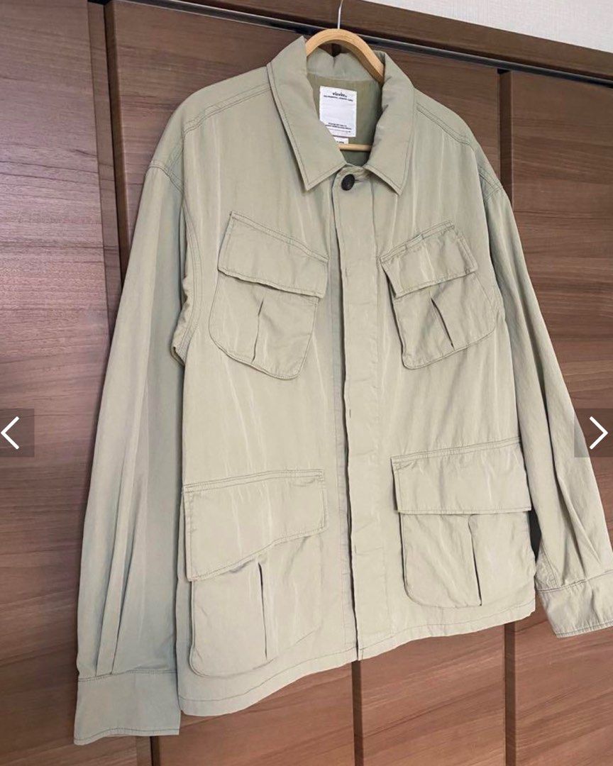 visvim 22ss Tropical Combat Jacket Lt. Green size 2, 名牌, 服裝 