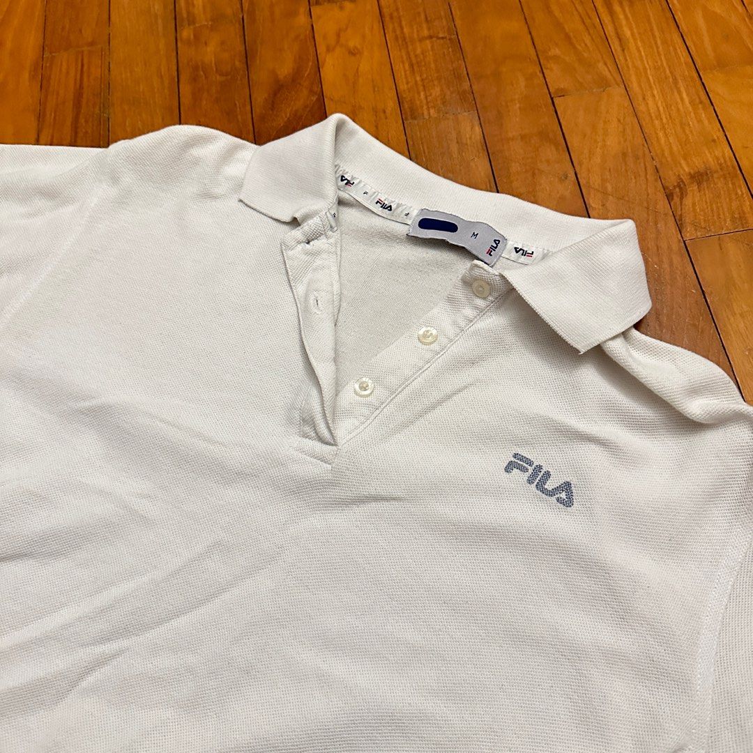 White sales fila polo
