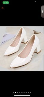 White heels shoe