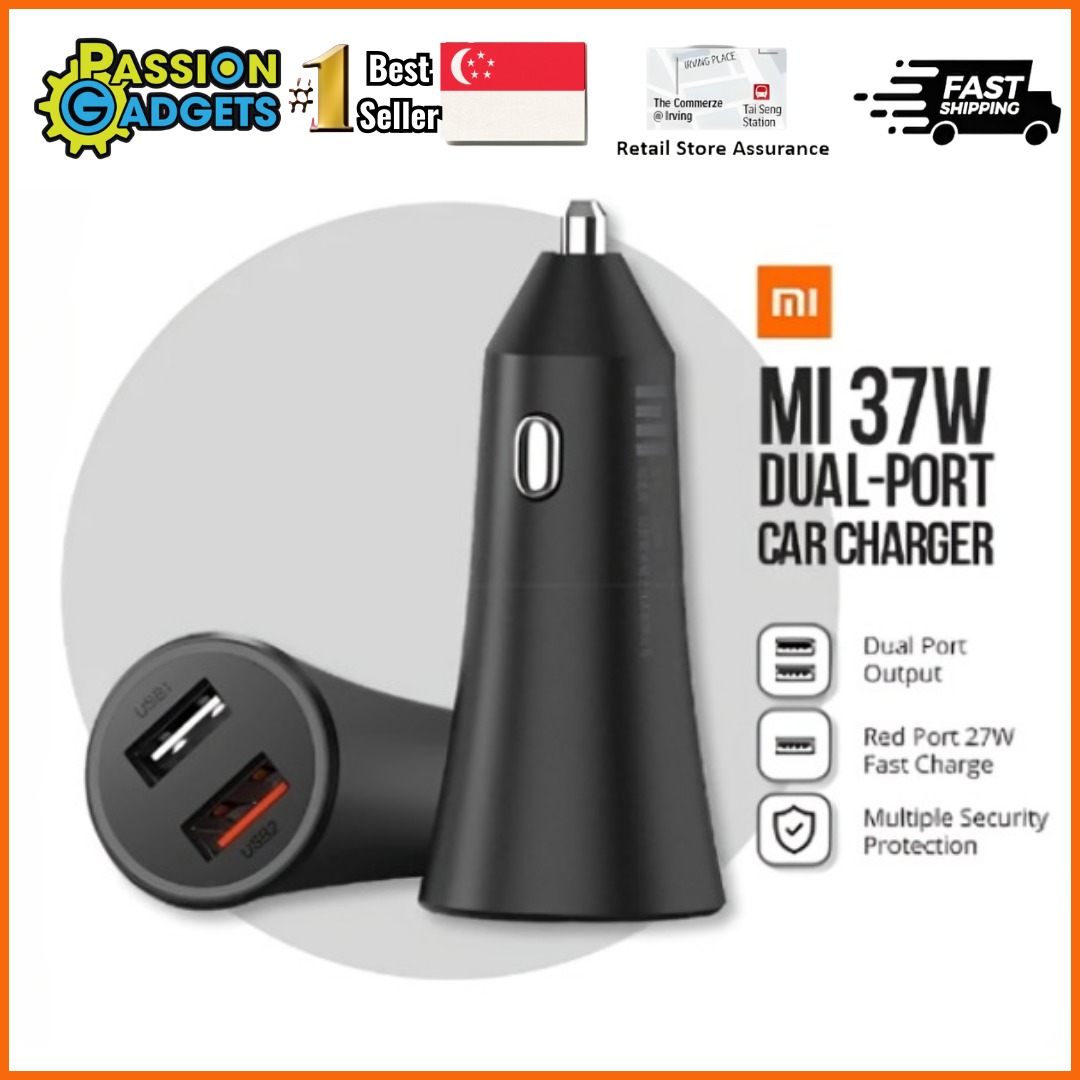 Chargeur Voiture XIAOMI Mi Charge Rapide Duo 37W