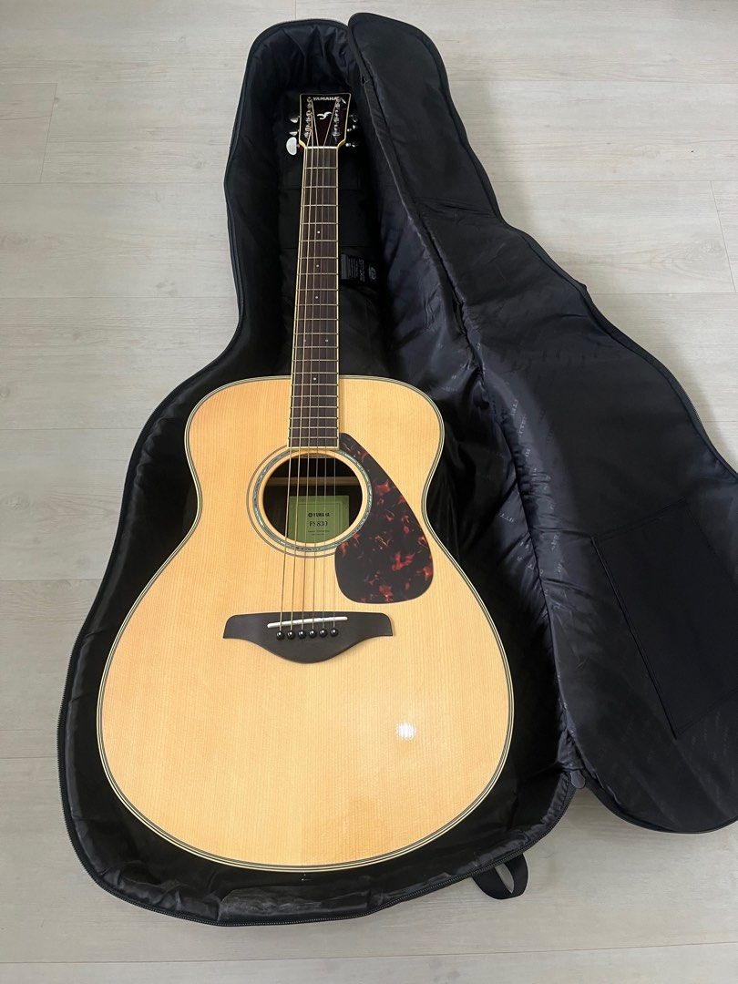 Yamaha FS830 Small Body Acoustic guitar Hobbies Toys Music