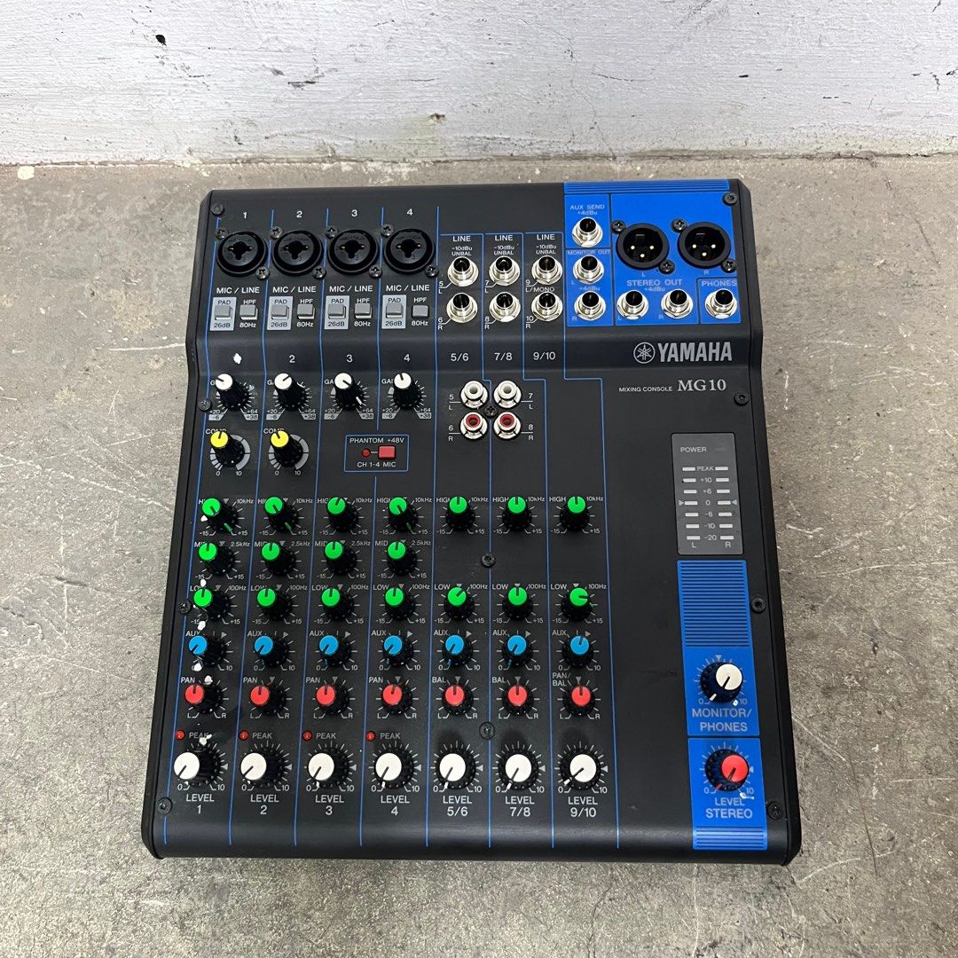 Yamaha MG10 10channel Mixer, Audio, Other Audio Equipment on Carousell